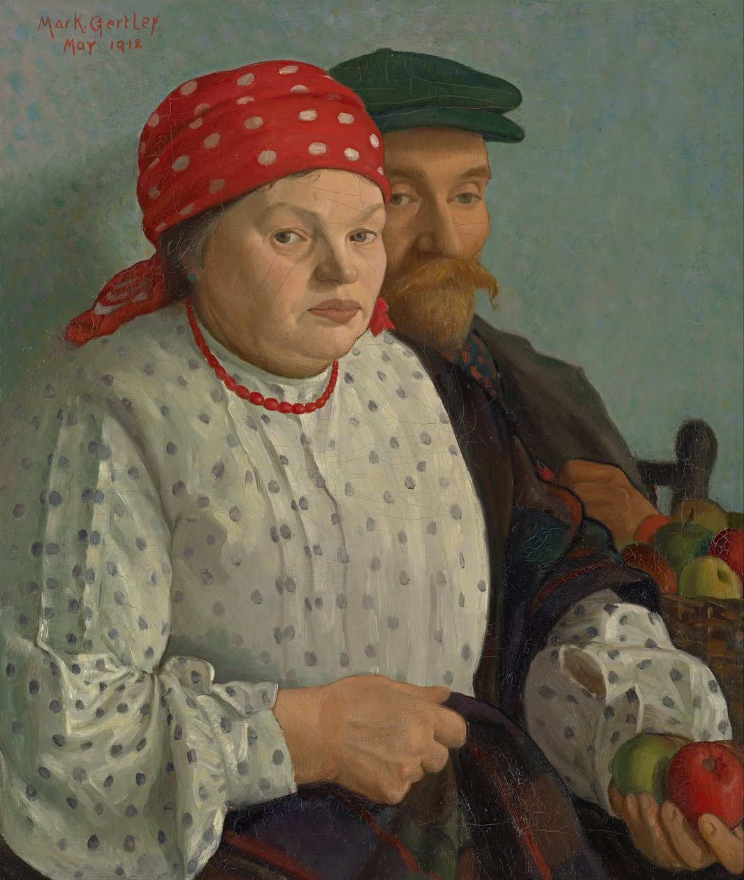 Az almás nő és férje alkotó: Mark Gertler