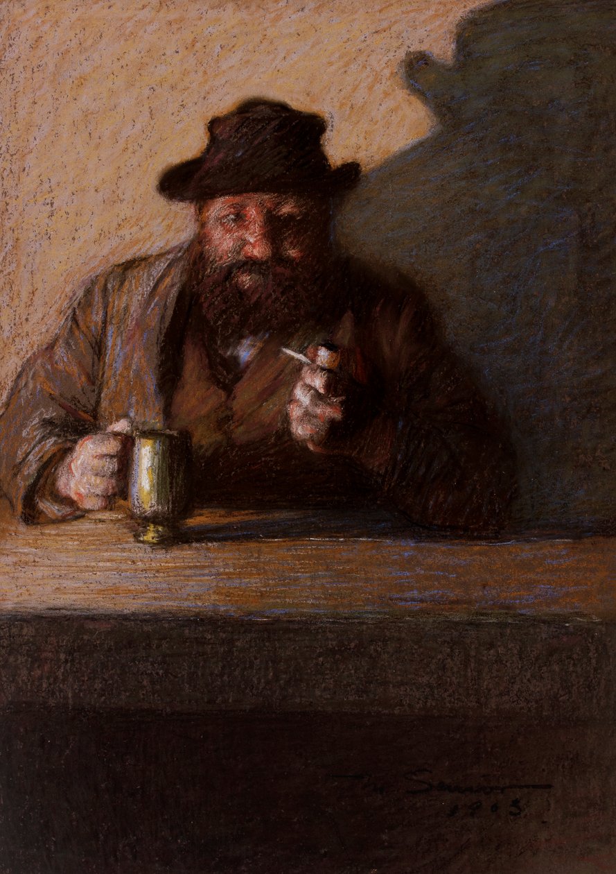 A bárban, 1903 (pasztell, papíron) alkotó: Mark Senior