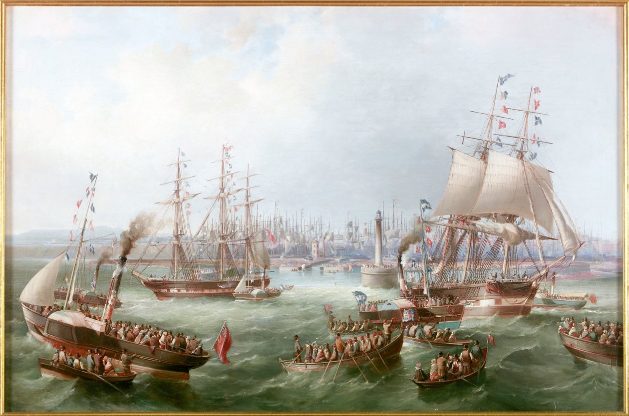 A South Outlet megnyitása, Sunderland Docks, 1856 alkotó: Mark Thompson