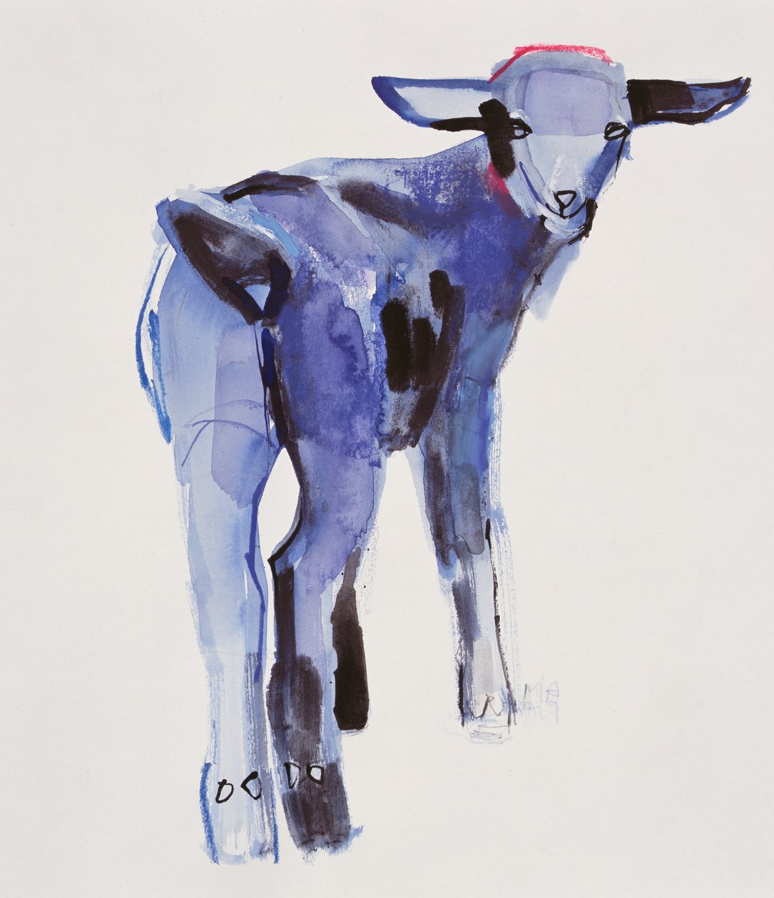 Blue Kid, Cazalla de la Sierra, 1999 (vegyes technika, papír) alkotó: Mark Adlington