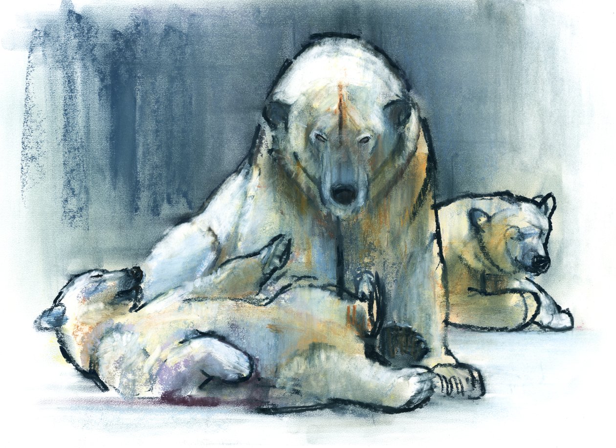 Guardian, 2016, (tartalmazza és pasztell, papíron) alkotó: Mark Adlington