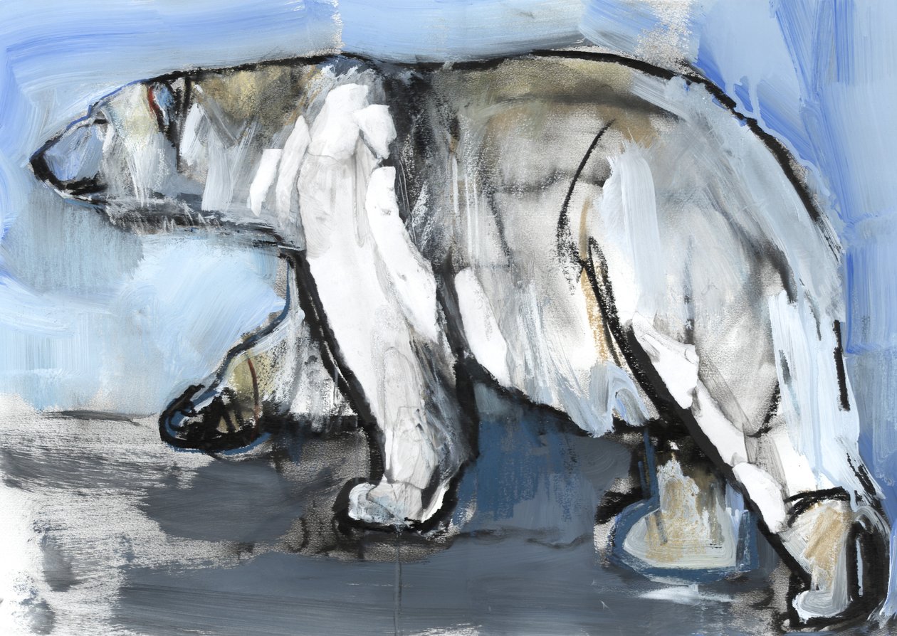 Polar, 2013, (vegyes technika és kollázs papíron) alkotó: Mark Adlington