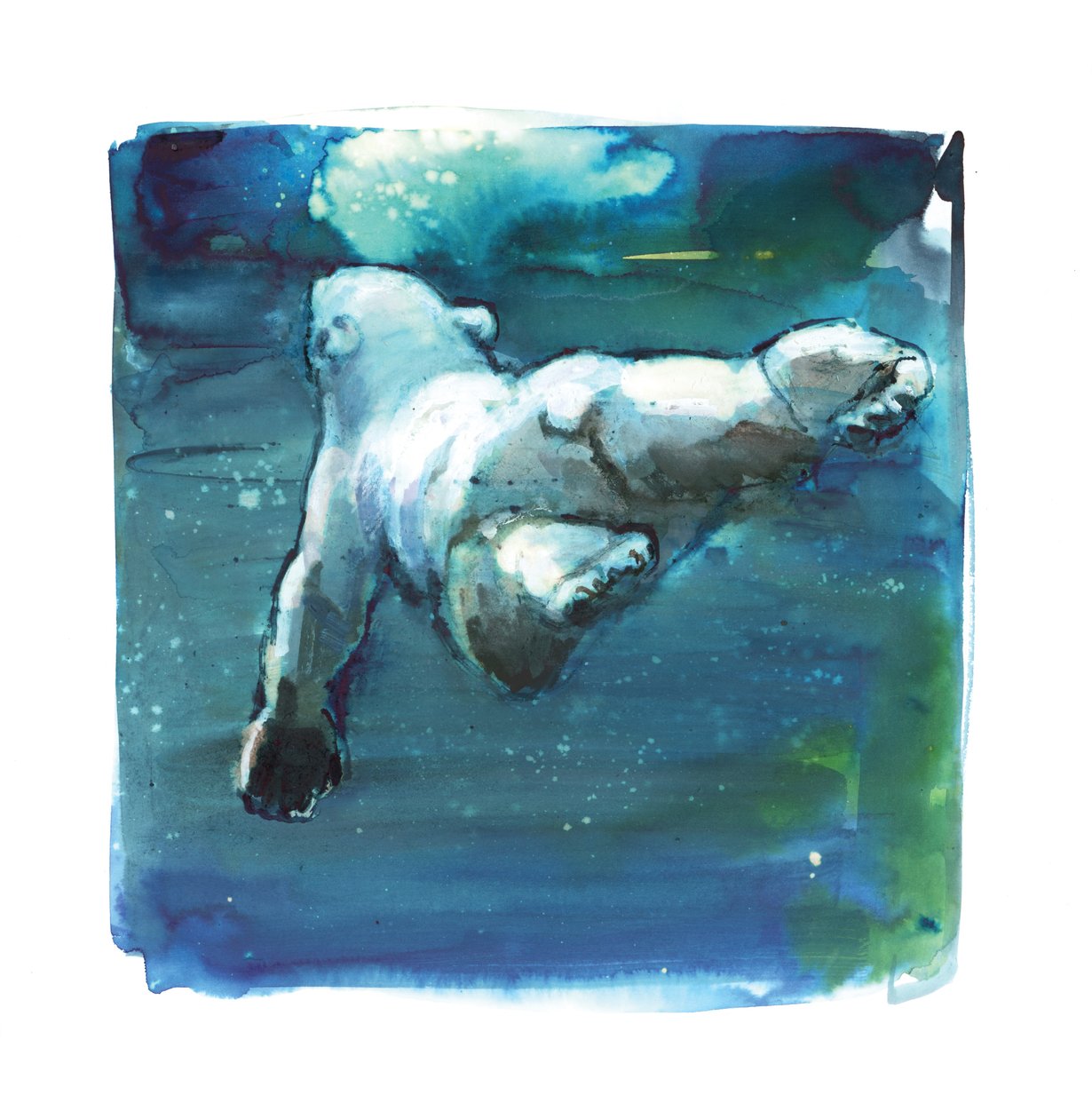 Sub Aqua, 2015, (vegyes média papíron) alkotó: Mark Adlington