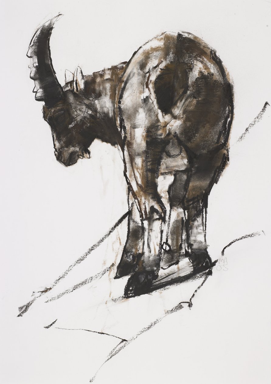 Sun, Crocheneville, 2005 (charcoal and conte papíron) alkotó: Mark Adlington