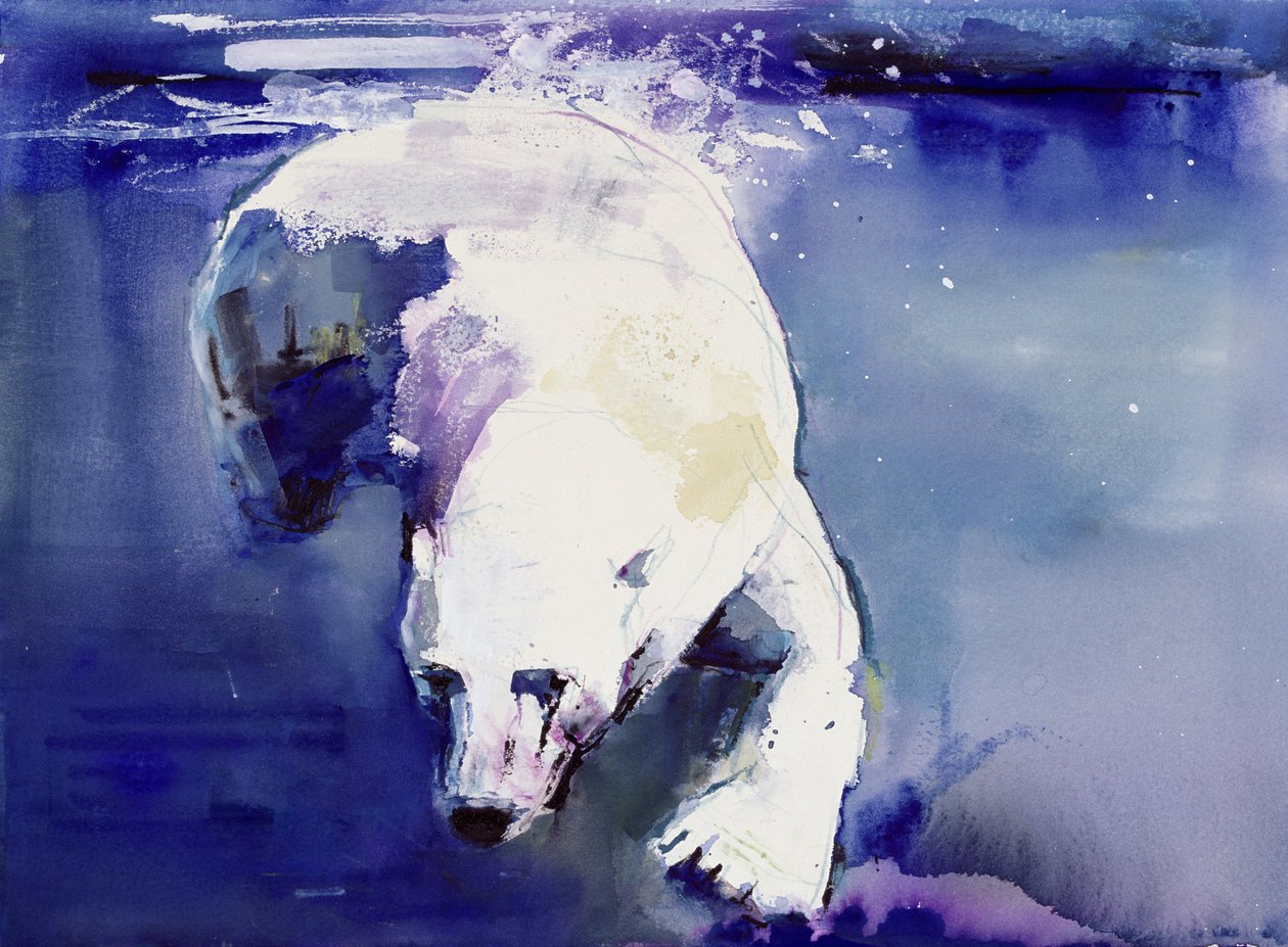 Underwater Bear, 1999 (vegyes média papíron) alkotó: Mark Adlington