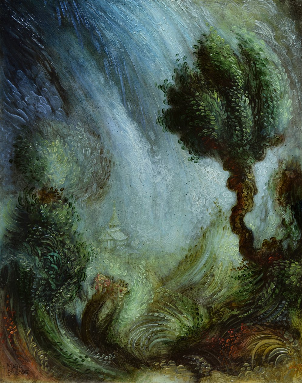 Nyugodt zűrzavar, 2022 (olaj, tábla) alkotó: Mark Briscoe