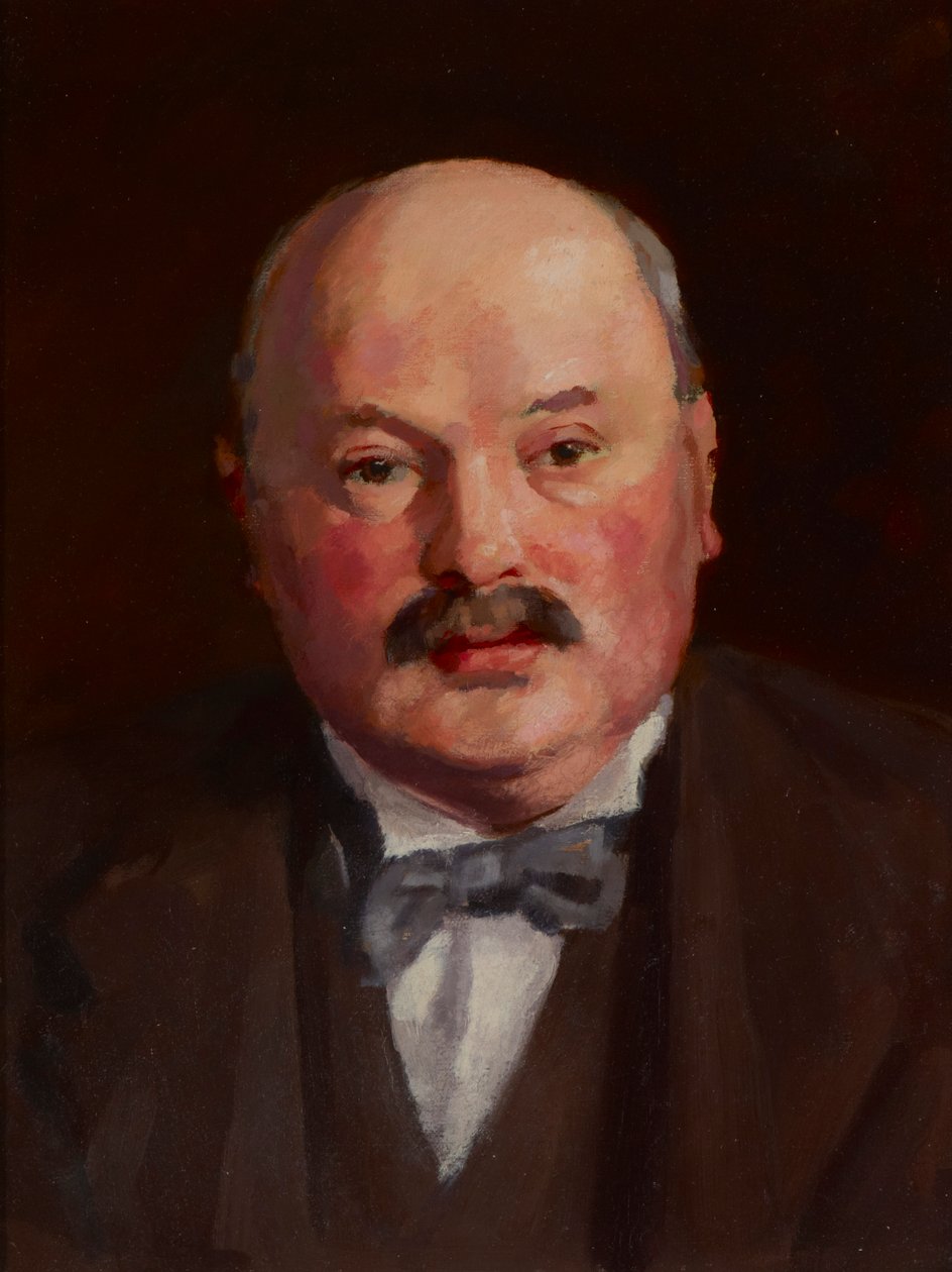 Portré egy csokornyakkendős férfiról, 1921 körül (olaj, vászon) alkotó: Mark Gertler