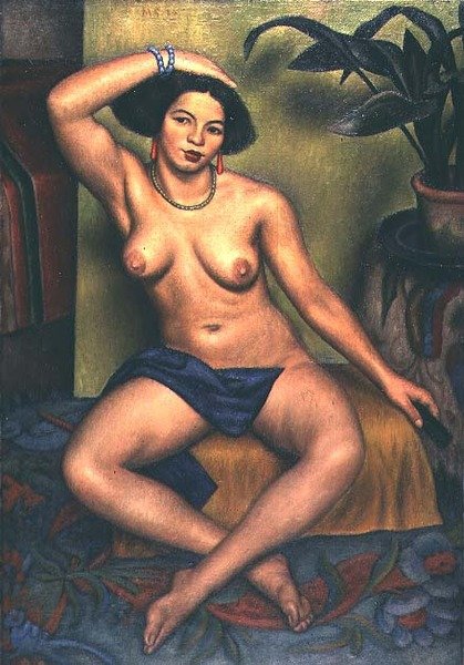Meztelenül ülő, vagy cigány a WC-jénél alkotó: Mark Gertler