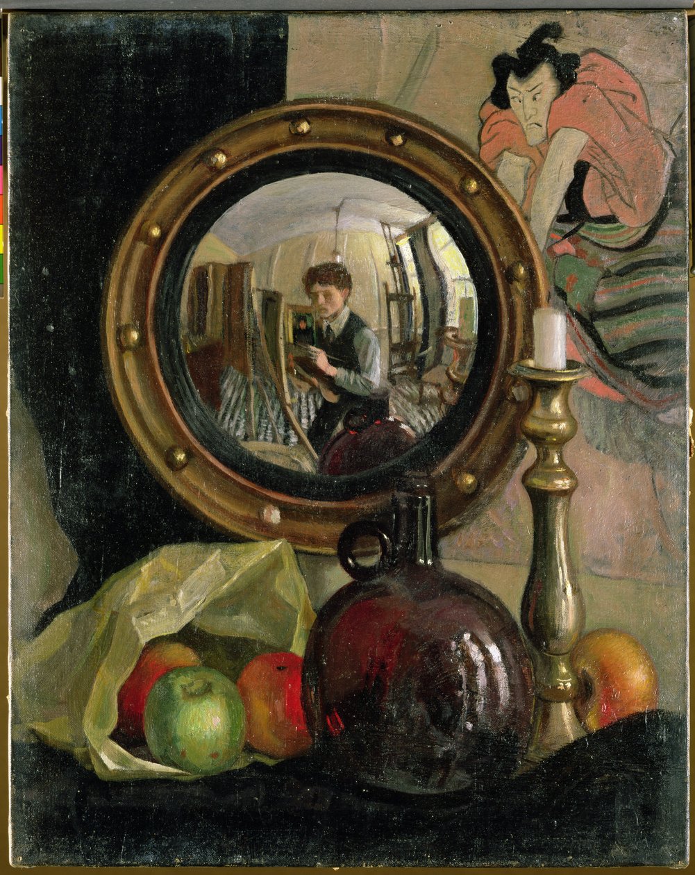 Csendélet önarcképpel (olaj, vászon) alkotó: Mark Gertler
