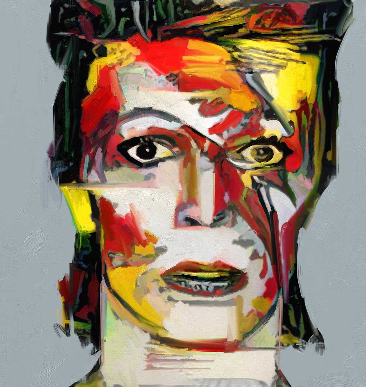 Picasso újragondolva - David Bowie 2 (festmény) alkotó: Mark Gordon