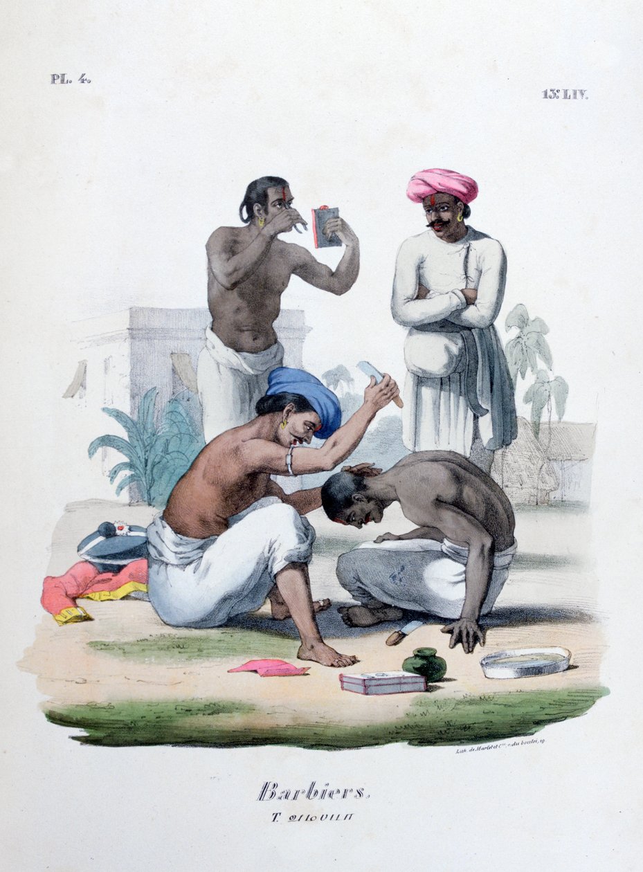 Borbélyok, 1828 alkotó: Marlet et Cie