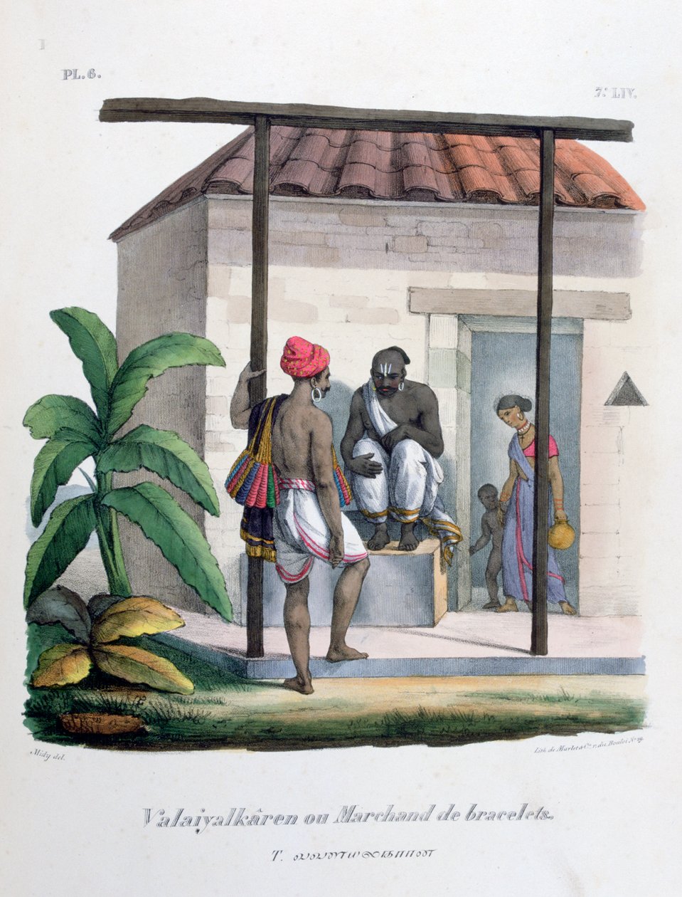 Karkötőkereskedő, 1828 alkotó: Marlet et Cie