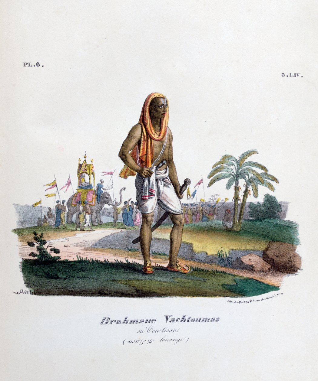 Brahmin bróker, 1828 alkotó: Marlet et Cie