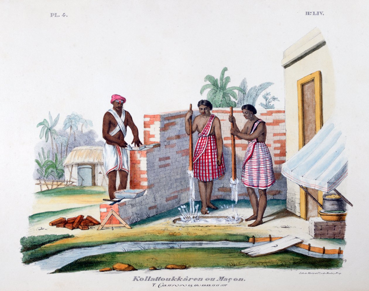 Kőműves, 1828 alkotó: Marlet et Cie