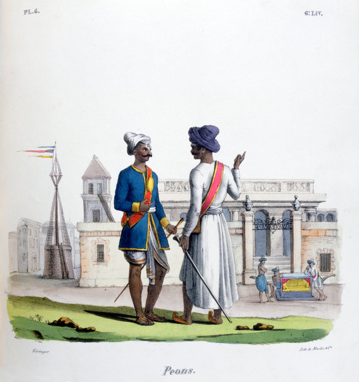 Gyalogos katonák, 1828 alkotó: Marlet et Cie