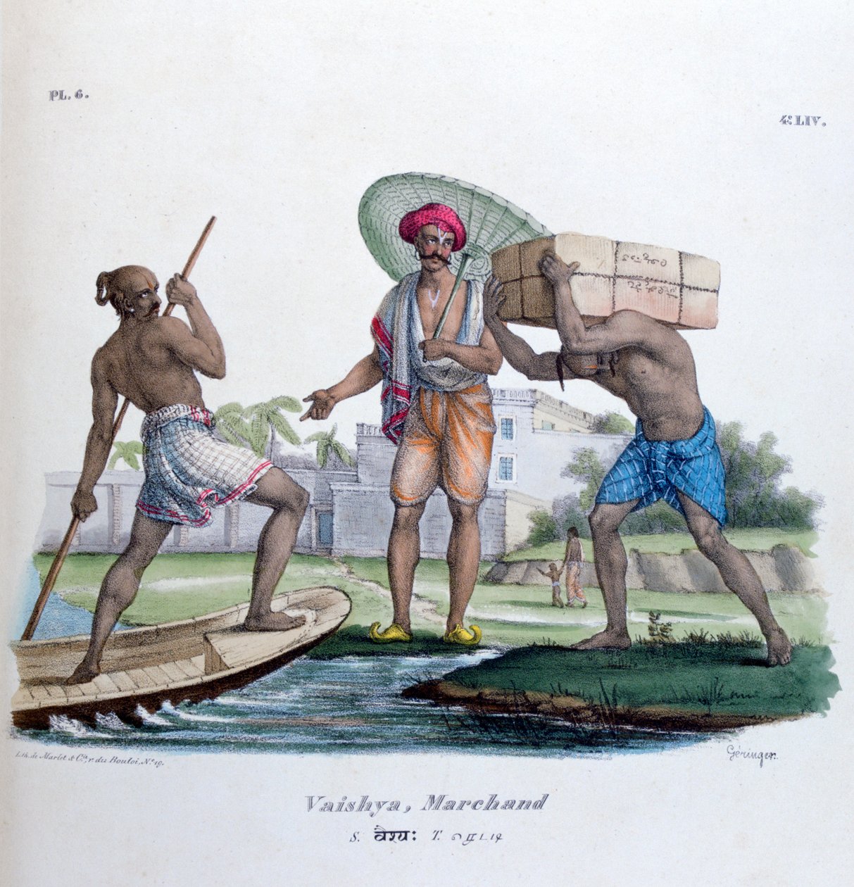 Kereskedő, 1828 alkotó: Marlet et Cie