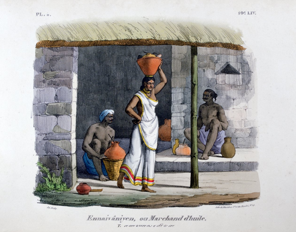 Olajkereskedő, 1828 alkotó: Marlet et Cie