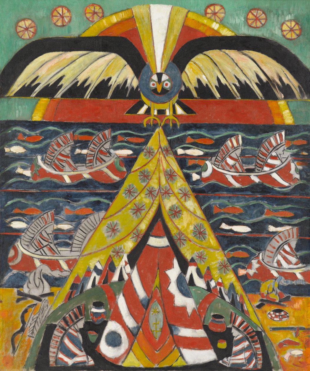 Indiai fantasy, 1914 alkotó: Marsden Hartley