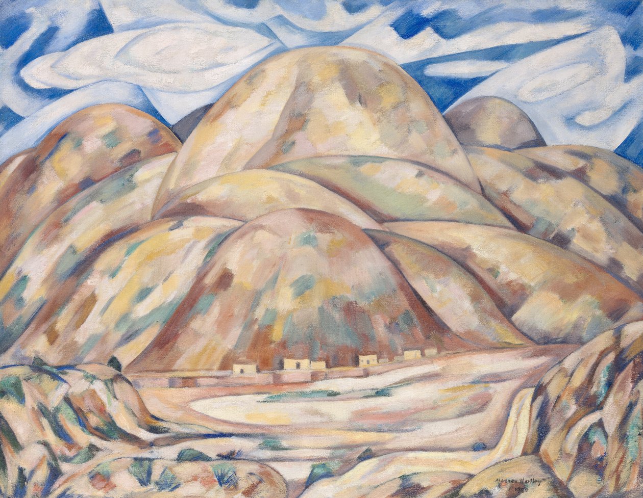 3. tájkép, Cash Entry bányák, Új-Mexikó alkotó: Marsden Hartley