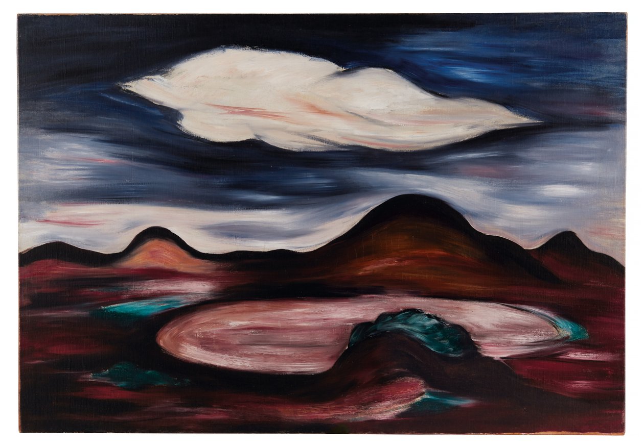 Táj egyetlen felhővel alkotó: Marsden Hartley