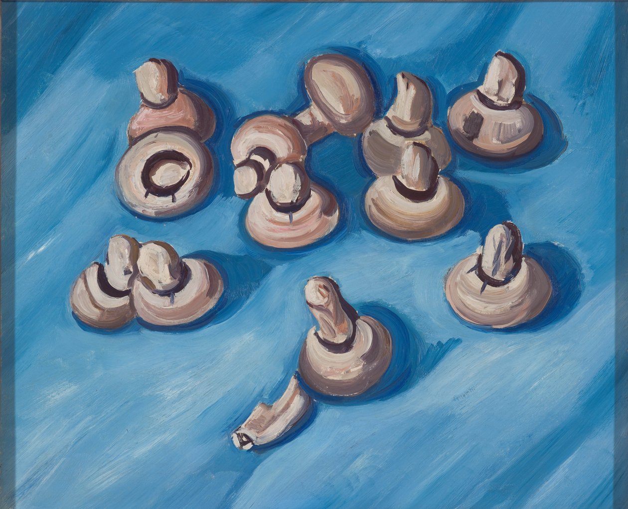Gomba kék alapon alkotó: Marsden Hartley