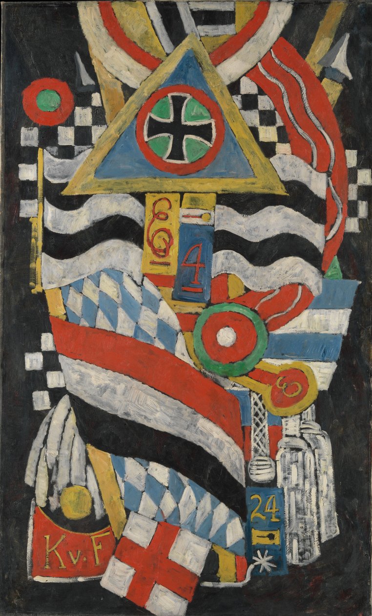 Német tiszt portréja, 1914 alkotó: Marsden Hartley