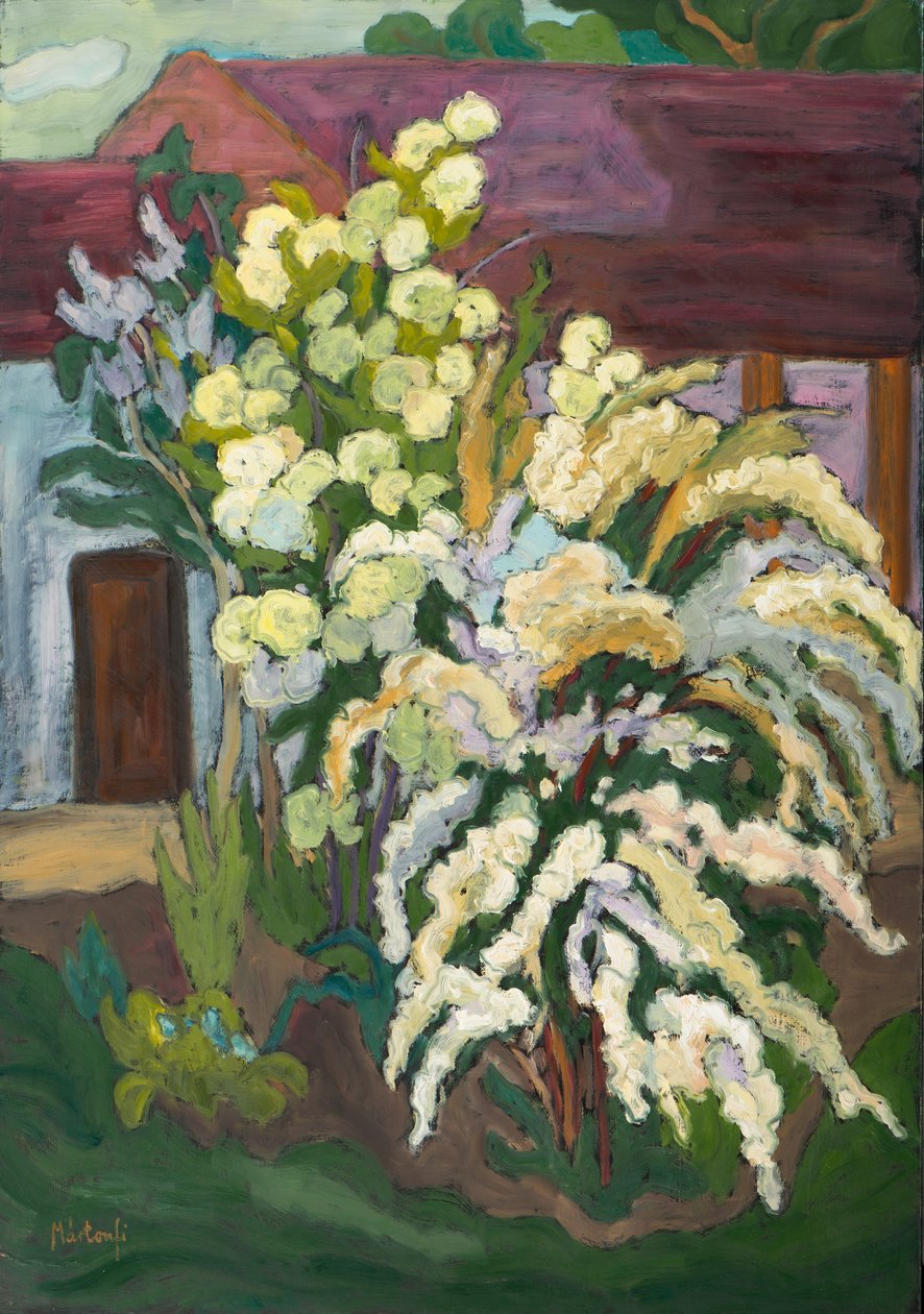 Shrubbery in Bloom (2011) olaj, fedélzeten alkotó: Marta Martonfi Benke