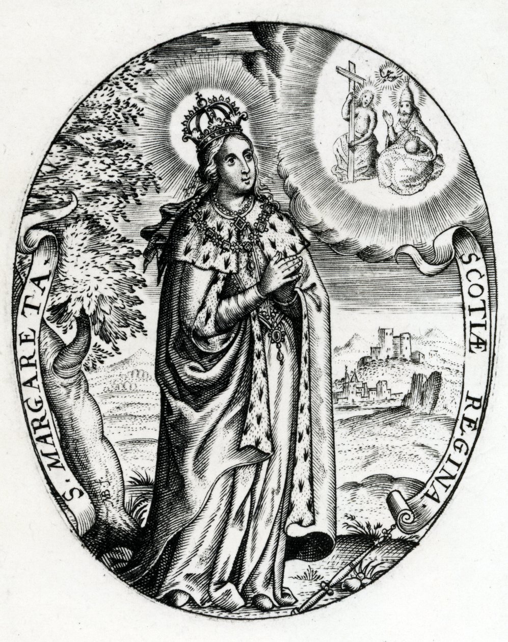 Szent Margit, Skócia királynője, 1618 körül alkotó: Marten Baes