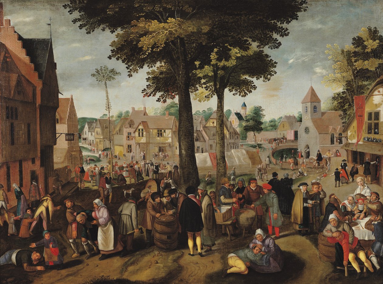 A flamand vásár alkotó: Marten van Cleve