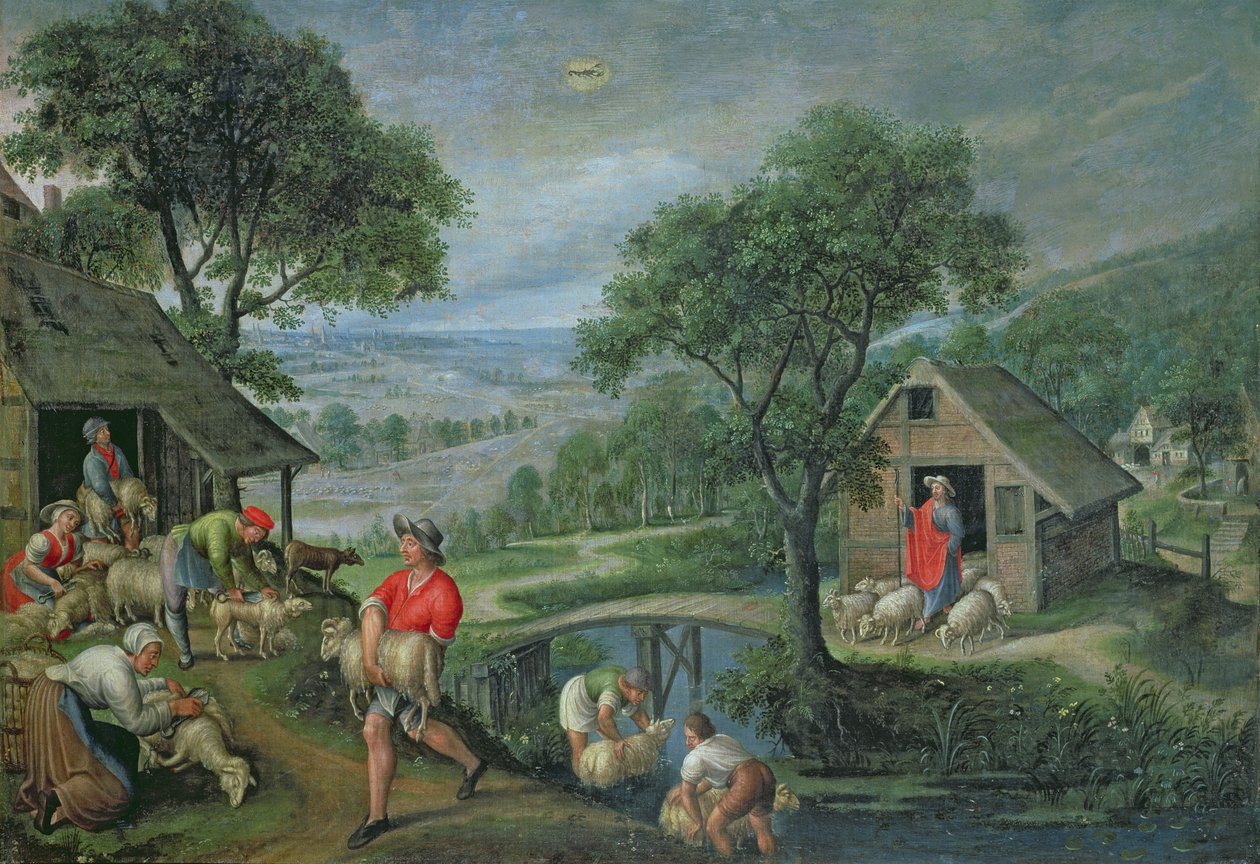 Példabeszéd a jó pásztorról, 1580-90 körül alkotó: Marten Valckenborch  the van Elder