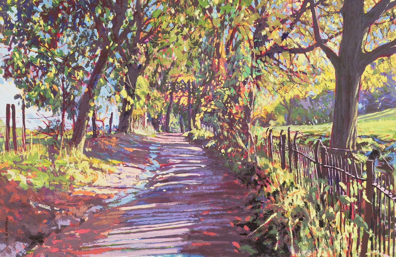 Késő nyár, 2000 (gouache a fedélzeten) alkotó: Martin Decent