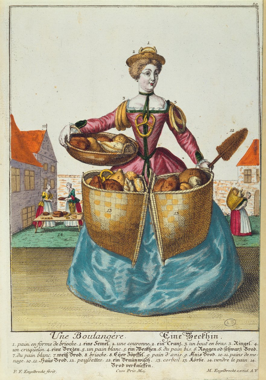 A Baker, 1735 körül alkotó: Martin Engelbrecht