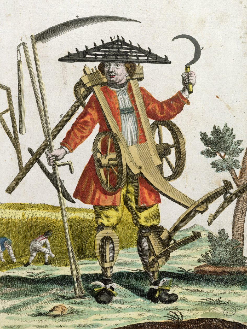Egy parasztember, 1735 alkotó: Martin Engelbrecht
