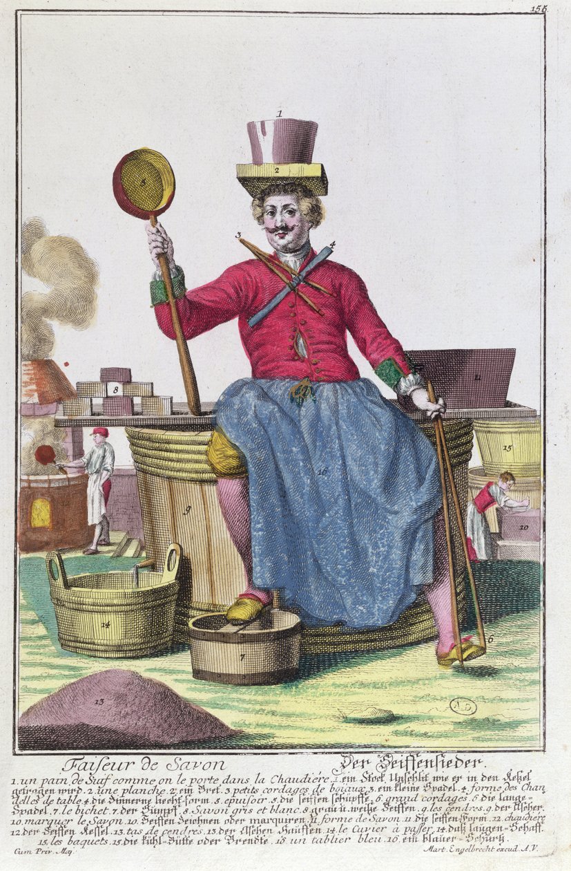 The Soap Maker, 1735 körül (lásd még: 170136) alkotó: Martin Engelbrecht
