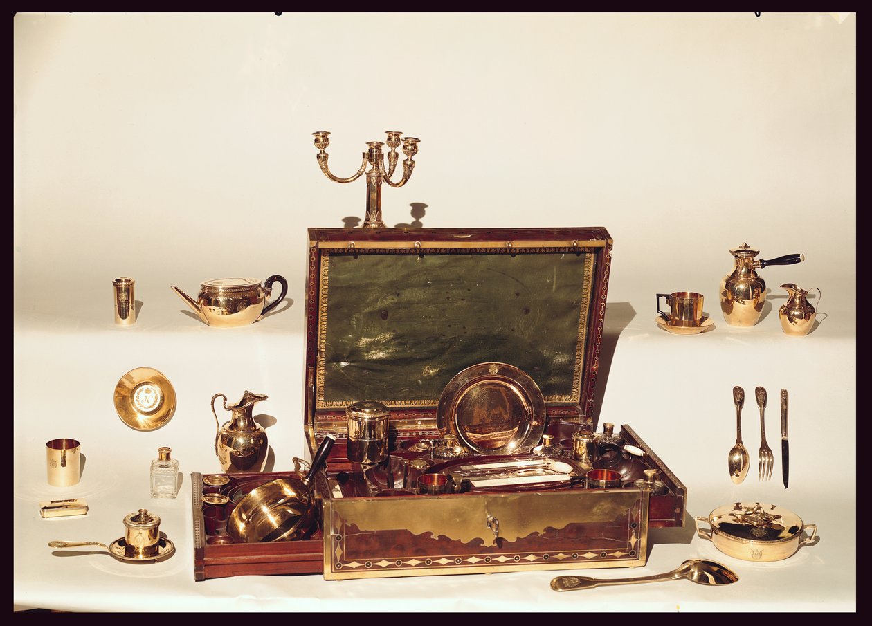 I. Napóleon (1769-1821) necessaire (fa arany berakással) alkotó: Martin Guillaume Biennais