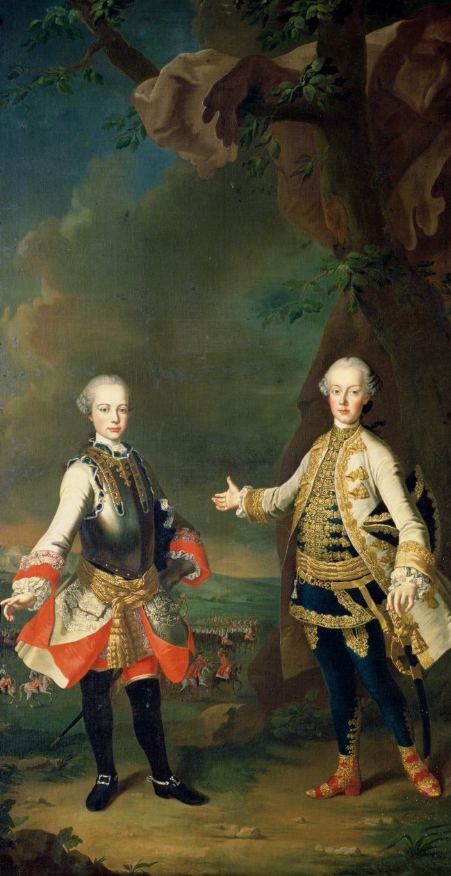 József és Lipót, I. Ferenc és Mária Terézia fiai, később II. József és II. Lipót alkotó: Martin II Mytens or Meytens