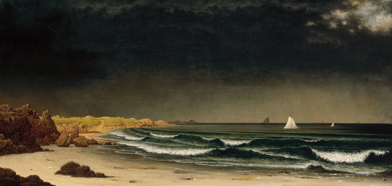 Közeledik a Storm-Beachhez Newport közelében alkotó: Martin Johnson Heade