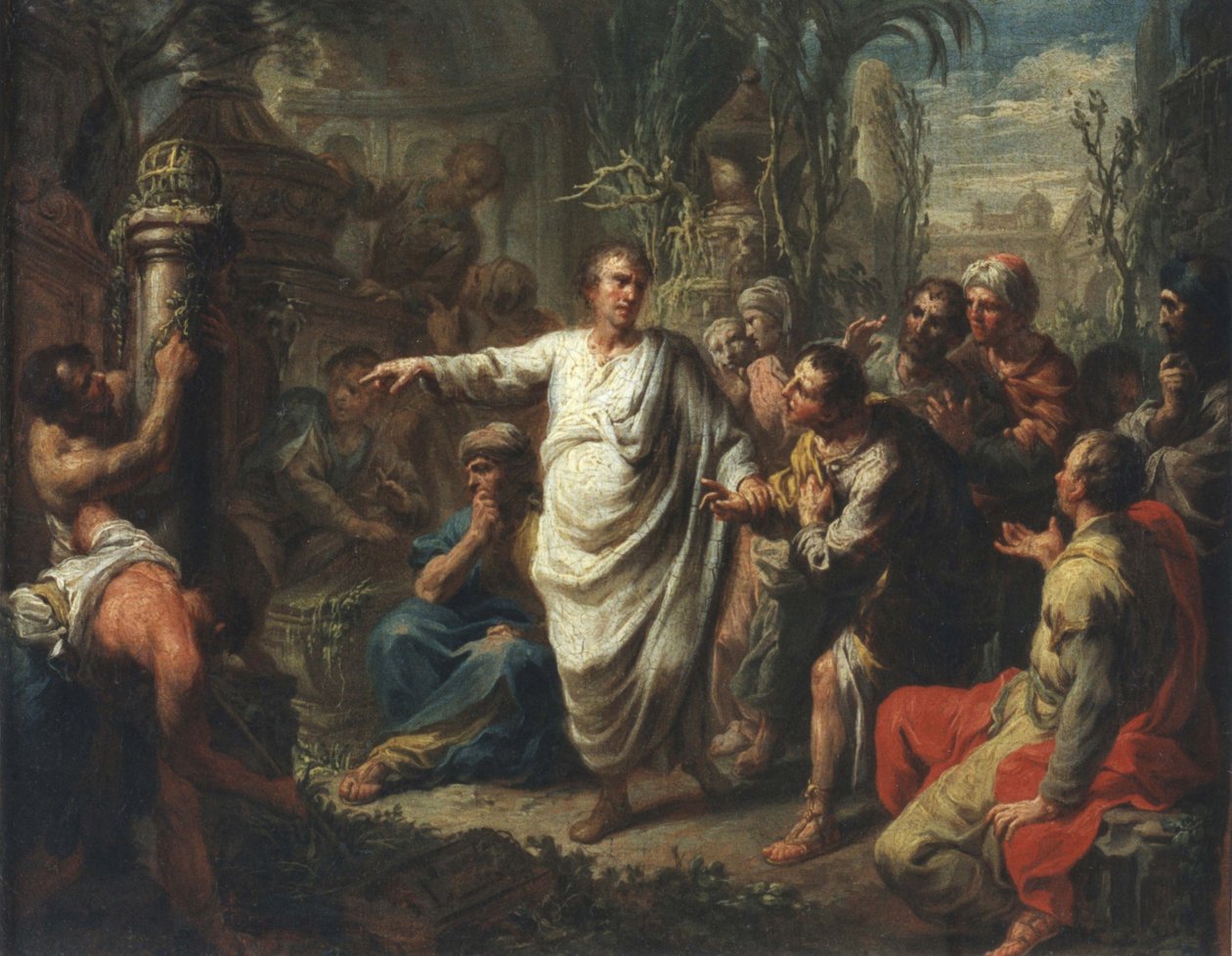 Cicero felfedezi Archimedes sírját alkotó: Martin Knoller