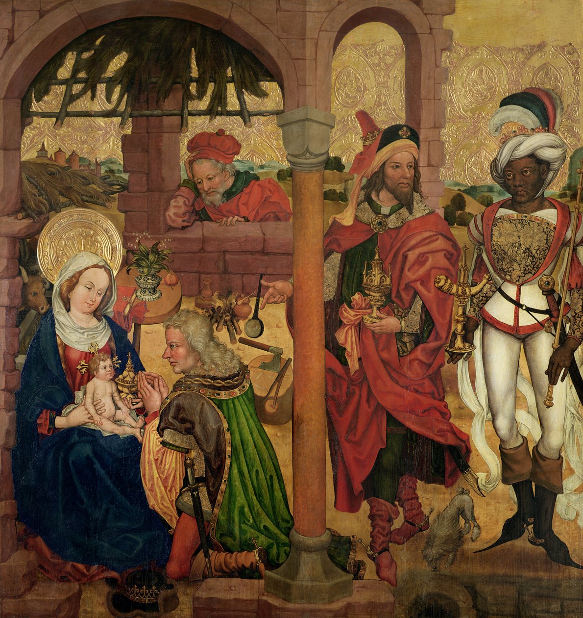 Mágusok imádása, 1475 körül alkotó: Martin Schongauer