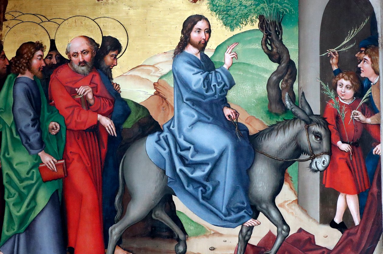 Krisztus belépése Jeruzsálembe, virágvasárnap alkotó: Martin Schongauer