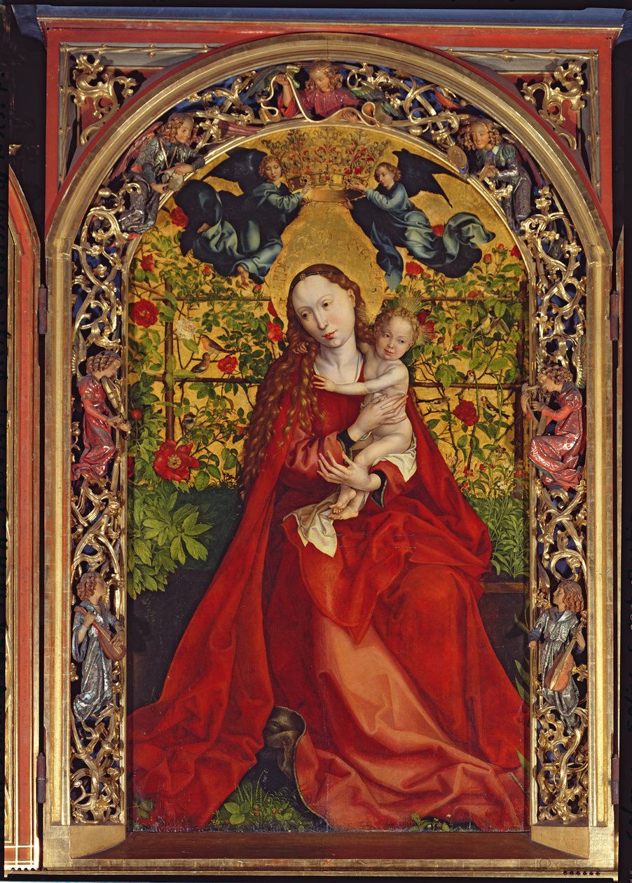 Rózsabower Madonna, 1473 alkotó: Martin Schongauer