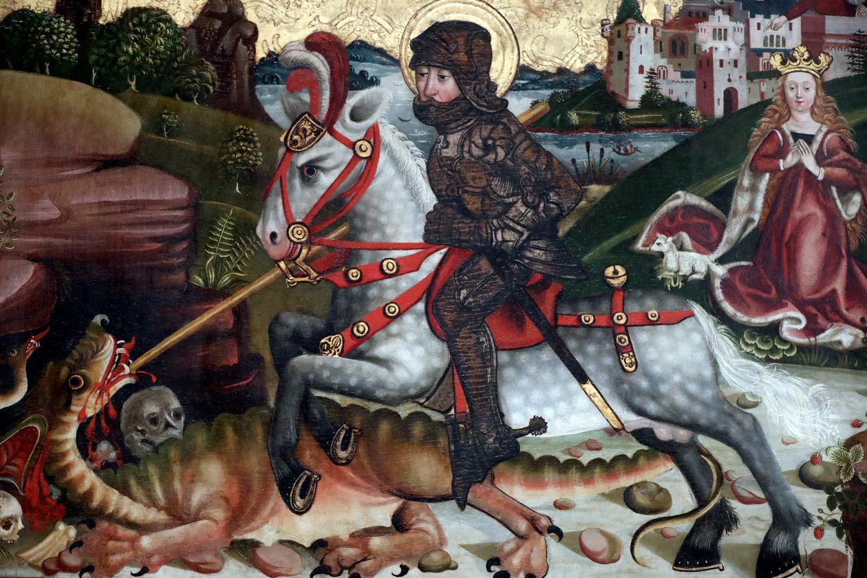 Szent György megöli a sárkányt alkotó: Martin Schongauer