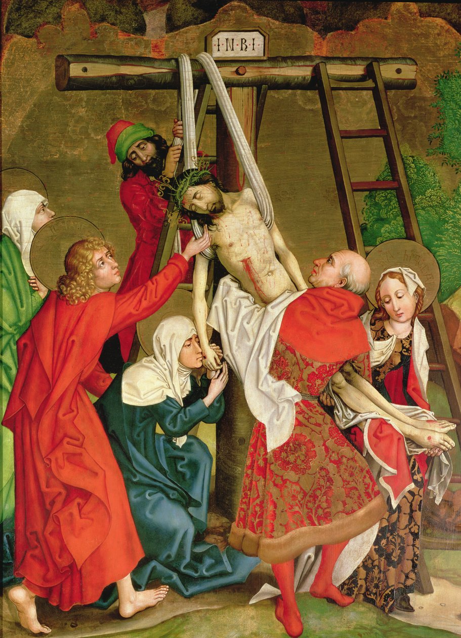 A lerakódás, a domonkosok oltárképéről, 1470-80 körül alkotó: Martin Schongauer