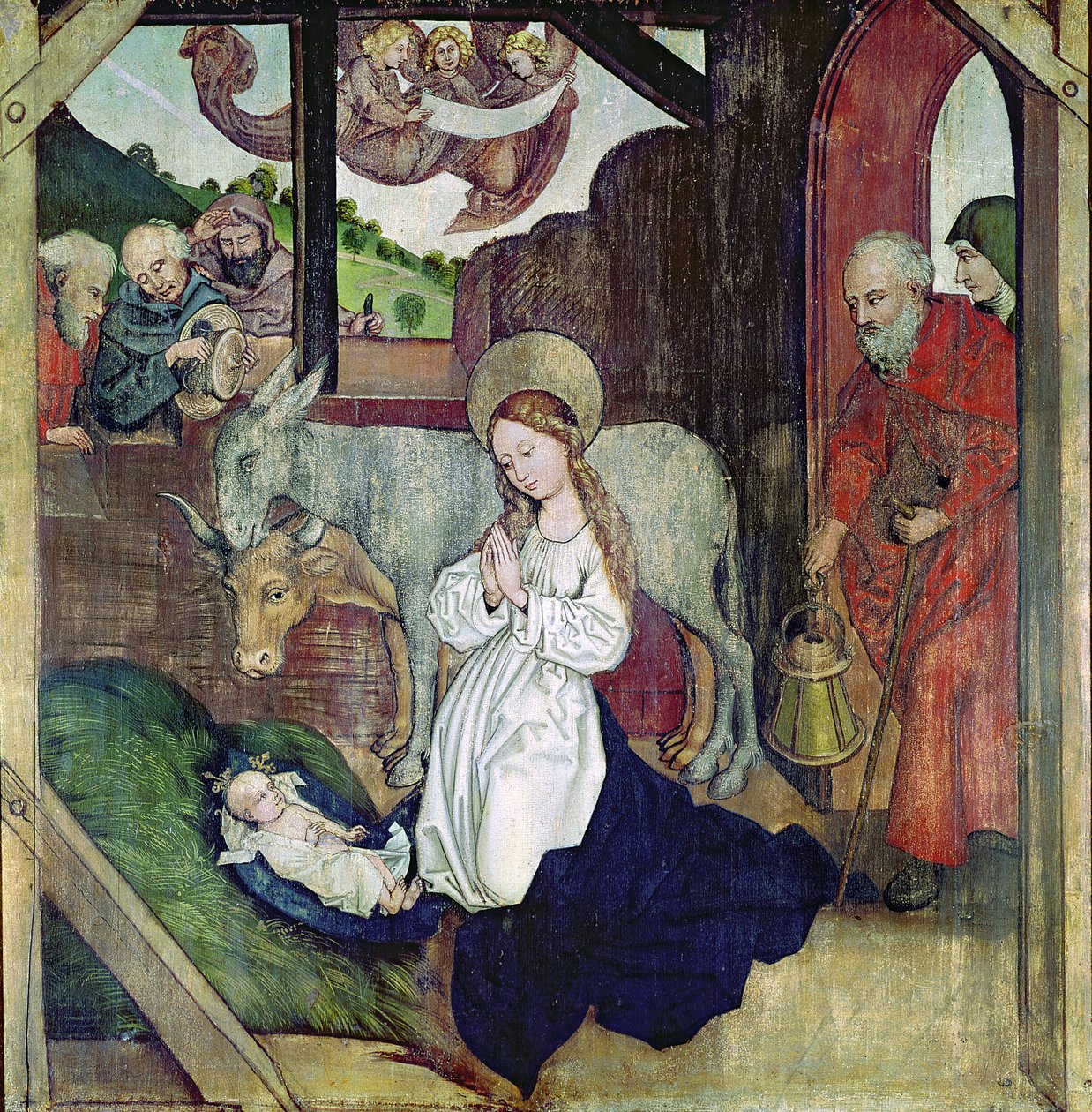 A születés, a domonkosok oltárképéről, 1470-80 körül alkotó: Martin Schongauer