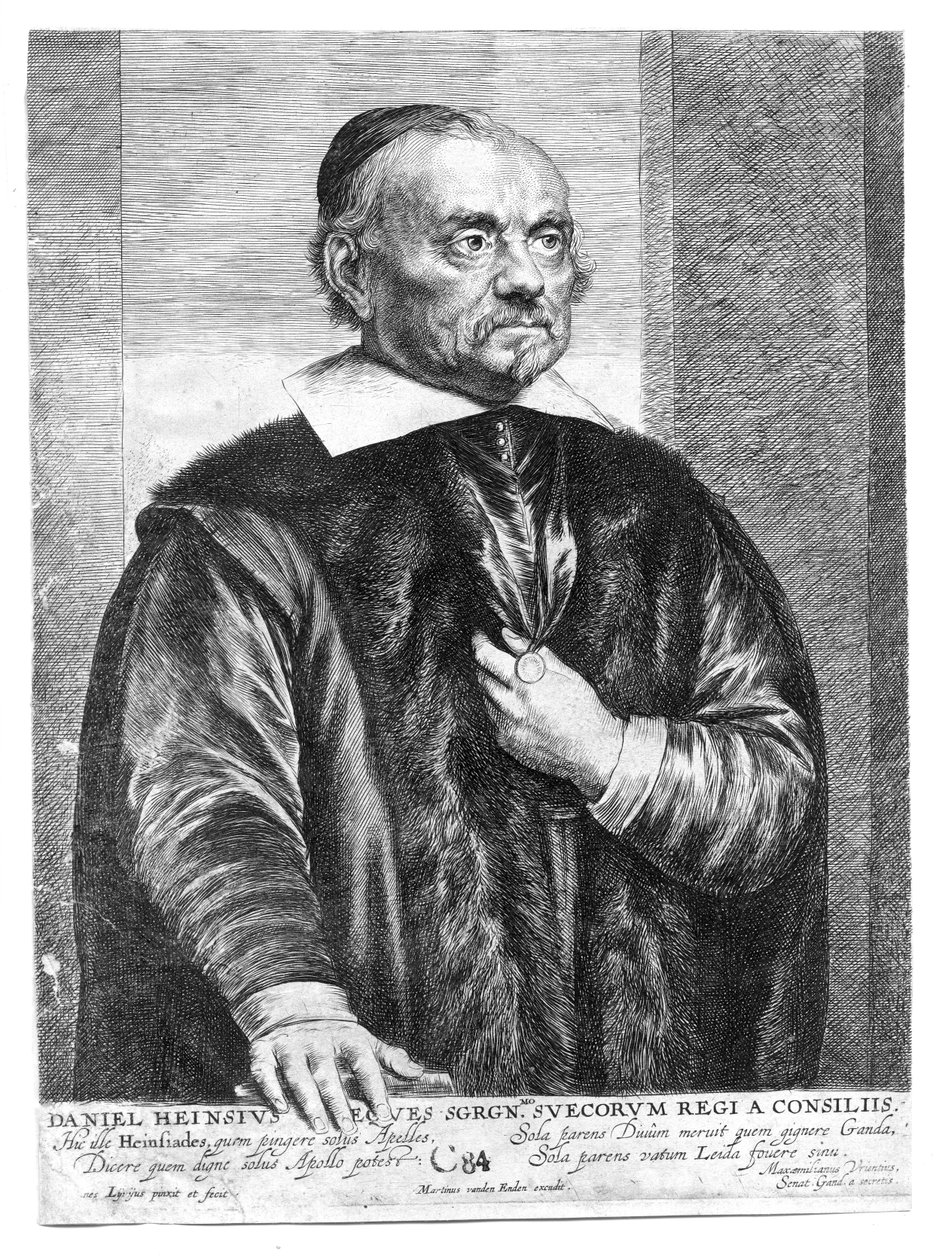 vésett portré alkotó: Martin van den Enden