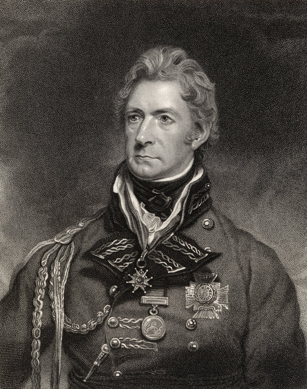 Sir Thomas Munro, 1. báró, Henry Hoppner Meyer (kb. 1782-1847) metszete, a National Portré Gallery II. kötetéből, 1835 körül megjelent alkotó: Martin Archer Shee