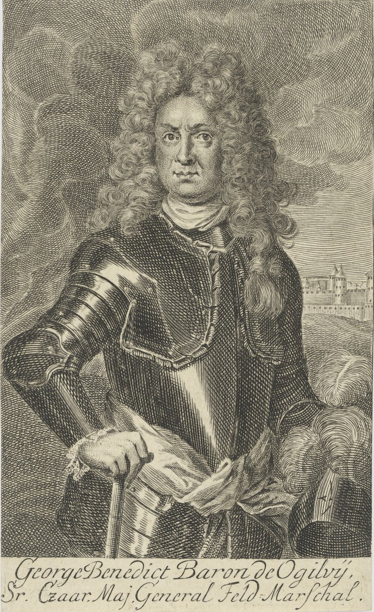 Georg Benedikt Freiherr von Ogilvy, báró Ogilvy de Muirtown 1651-1710, 1705. alkotó: Martin Bernigeroth