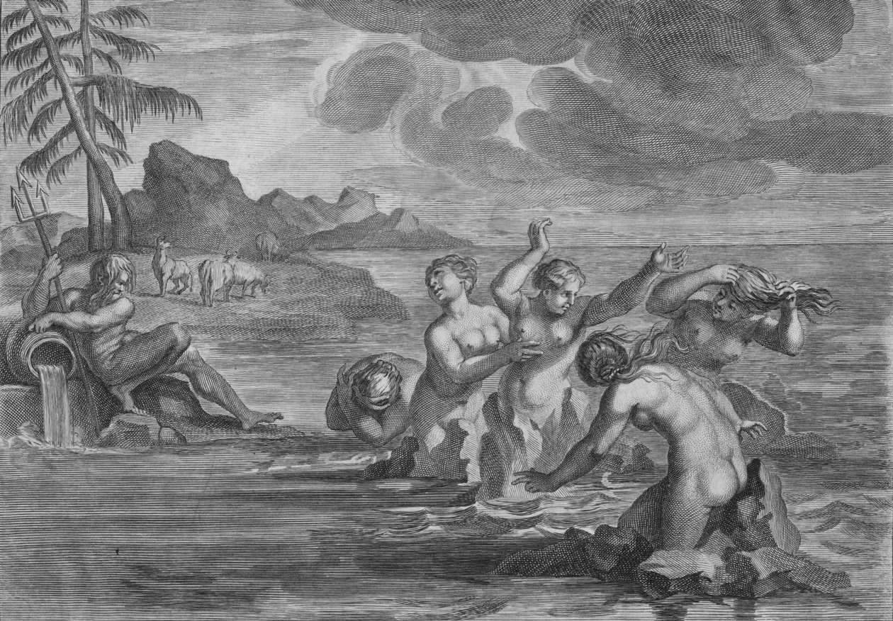 A Cerastae Bulls-ra, a Propoetides pedig Rocks-ra változott, 1683. alkotó: Martin Bouche