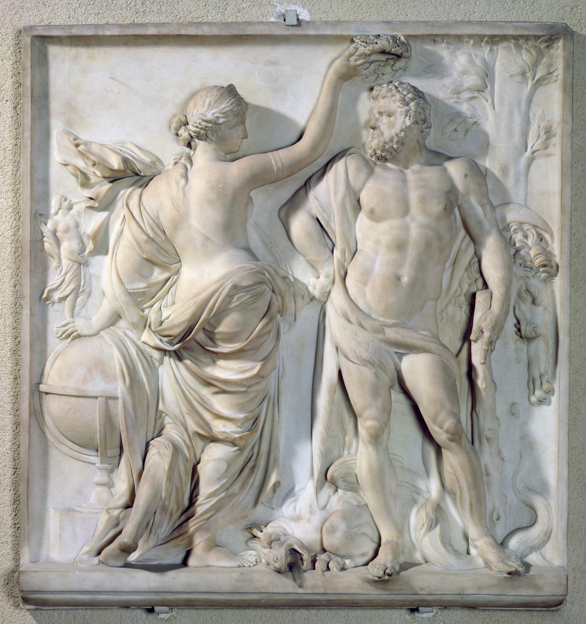 Herkules, dicsőség koronája, 1671 (márvány) alkotó: Martin Desjardins