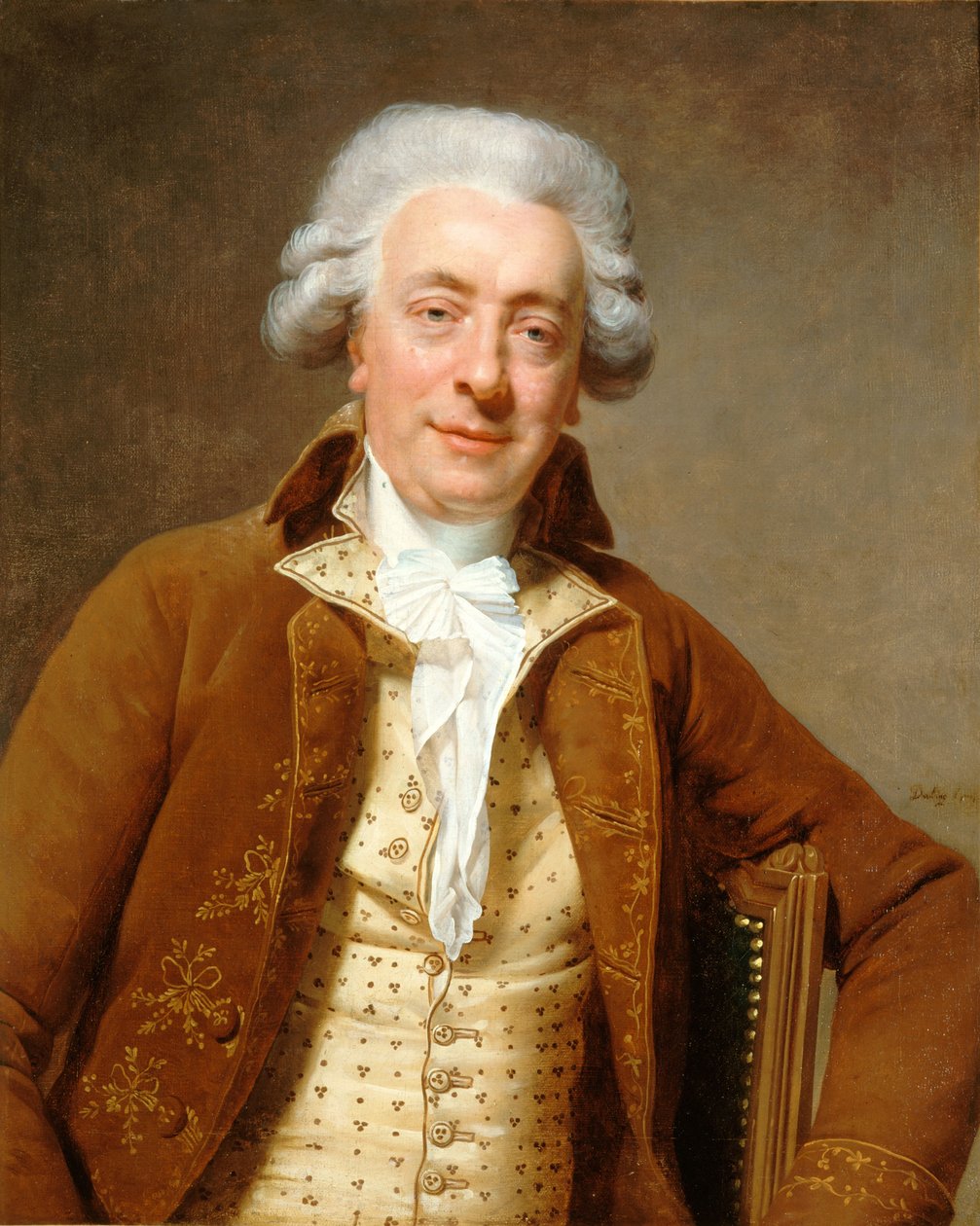 Claude-Nicolas Ledoux építész portréja 1736-1806, 1790. alkotó: Martin Drölling